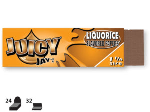Juicy Jay&rsquo;s Liquorice 1 1/4 Size