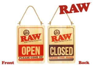 RAW Open Close Sign