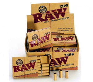 RAW Tips Pre-Rolled Unbleached