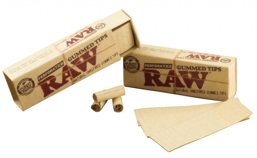 RAW Tips Gummed Perforated - BC Smoke Shop