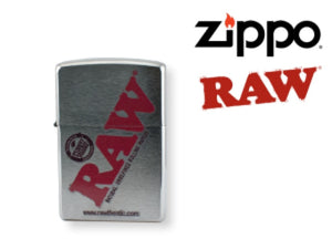 RAW Zippo Lighter Brushed Silver