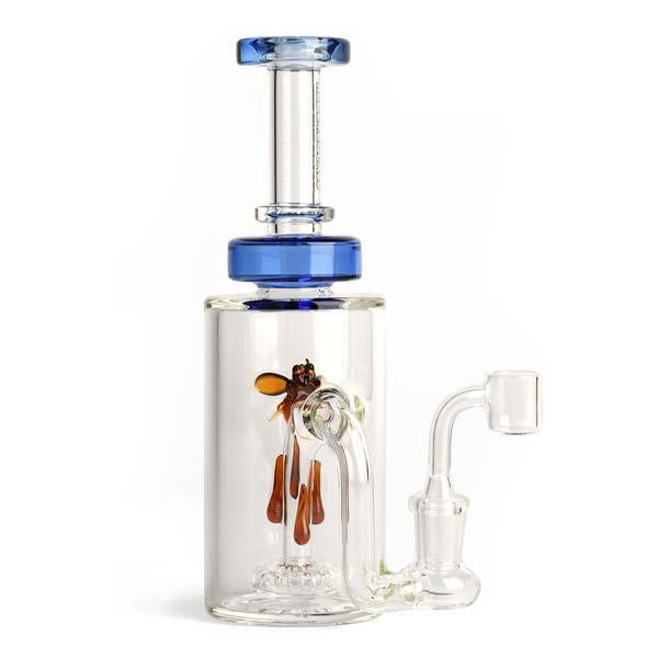 Red Eye Glass 8.5" Apiary Concentrate Rig blue