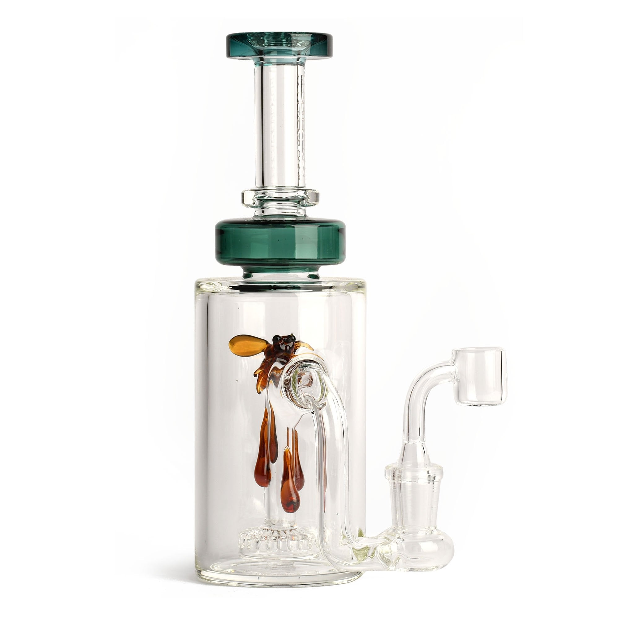 Red Eye Glass 8.5" Apiary Concentrate Rig teal