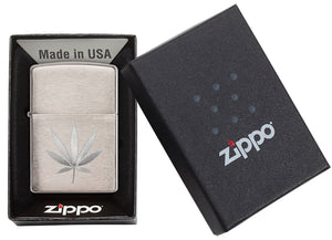 Zippo Engraved Leaf Design 29587