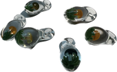 Spitfire Glass Mushroom Pendants