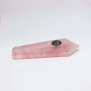 Pink Rose Quartz Pipe