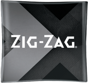 Zig-Zag Shatter Resistant Glass Ashtray Black