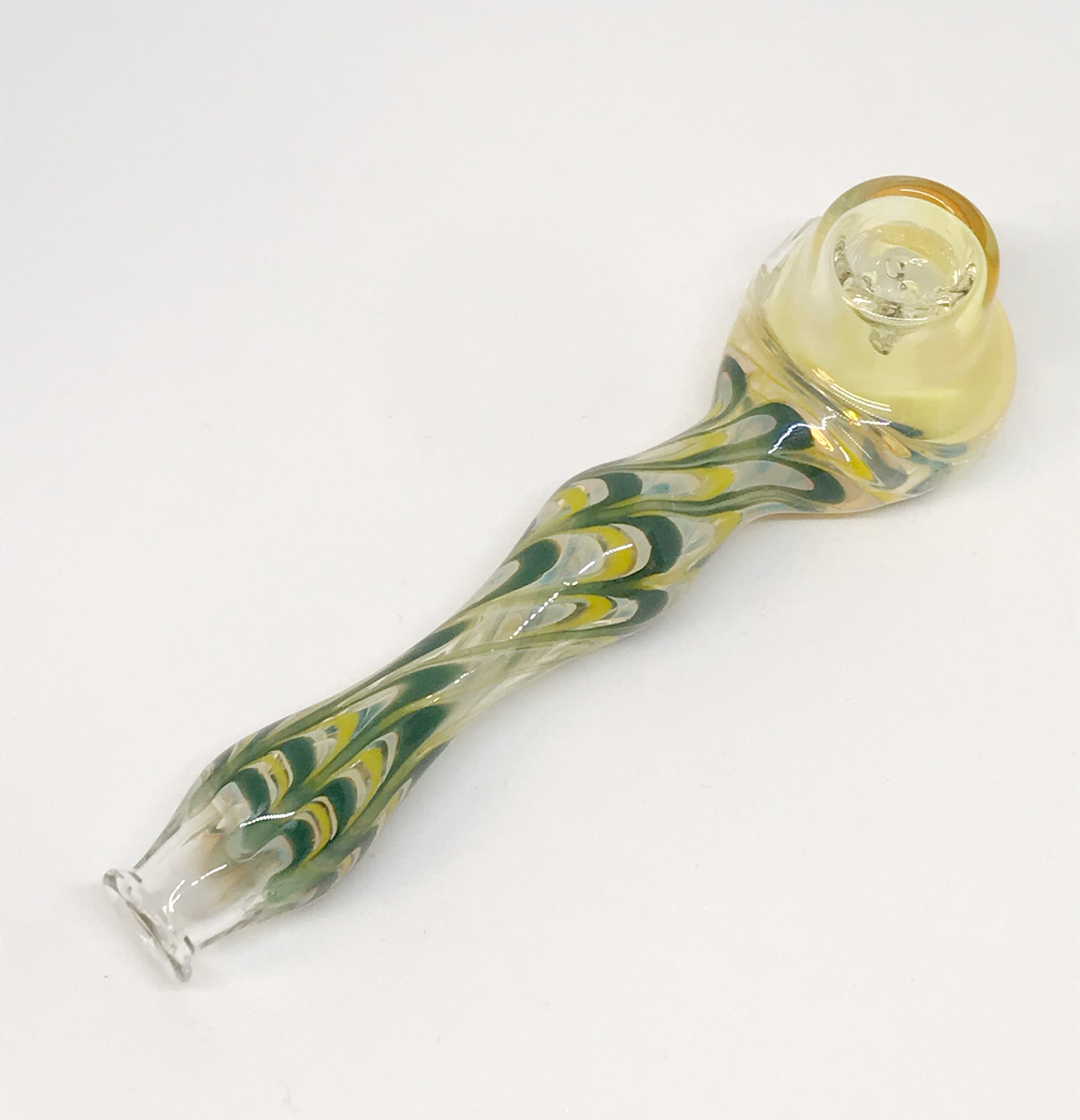 Glass Alchemy Small Feathered Hand Pipe - BC Smoke Shop