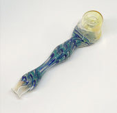 Glass Alchemy Large Feathered Hand Pipe