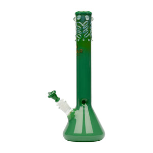 GEAR 14'' Tall Beaker Tube with Worked Top Bong Jade Green