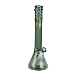 GEAR 14'' Tall Beaker Tube with Worked Top Bong Smoke 
