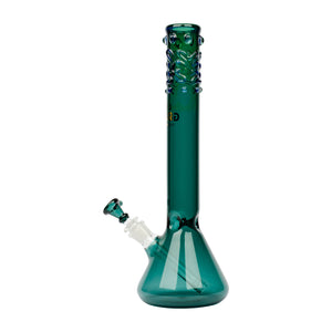 GEAR 14'' Tall Beaker Tube with Worked Top Bong Teal