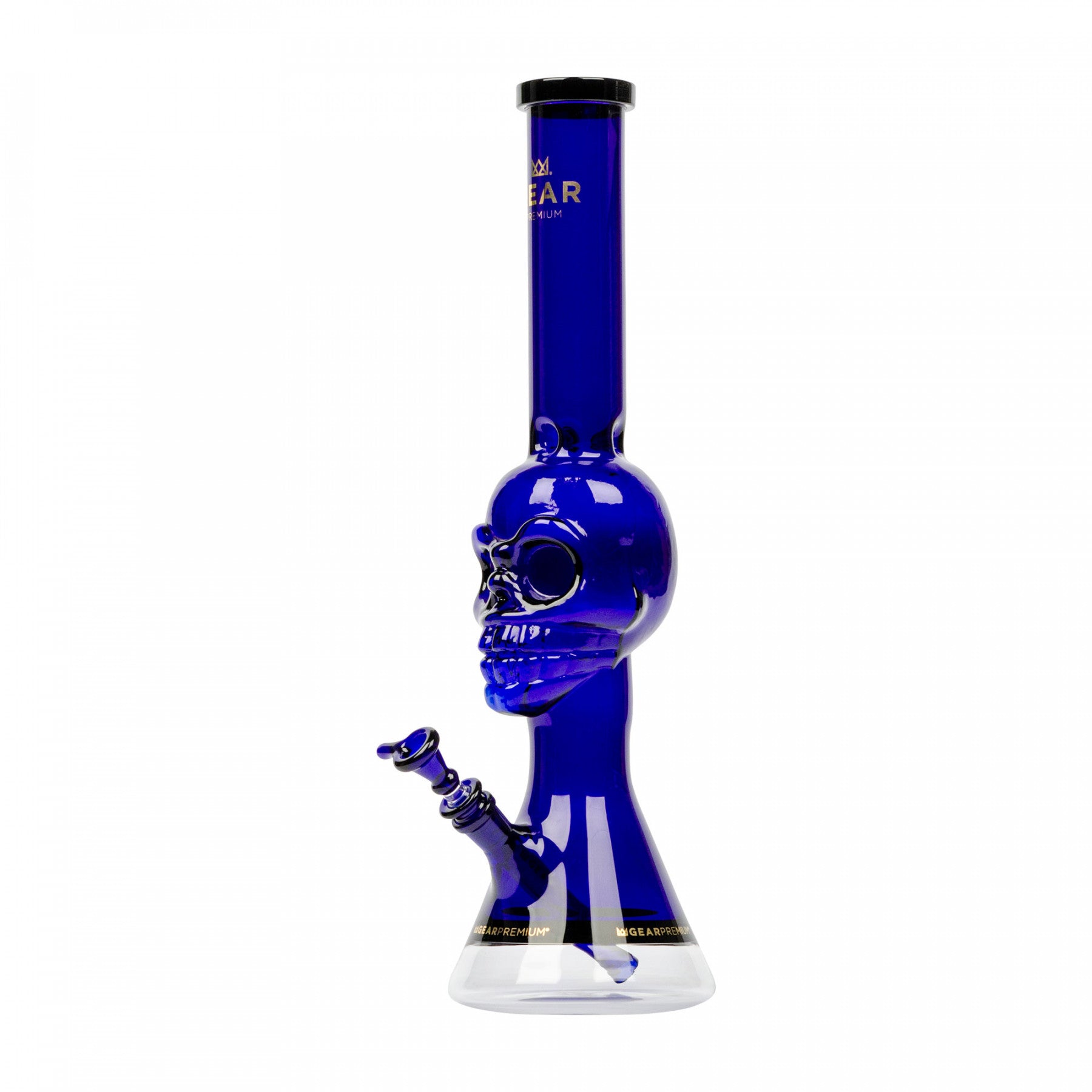 18" Tuxedo Skull Beaker Bong