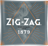 Zig-Zag Shatter Resistant Glass Ashtray Orange