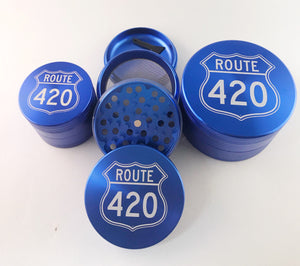 Route 420 Grinder 4 Piece Blue