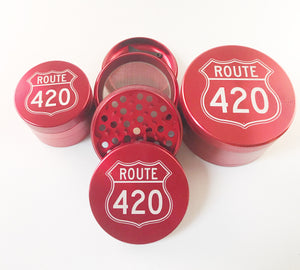 Route 420 Grinders in red, 3 sizes