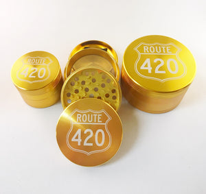 Route 420 4 Piece Grinder Gold