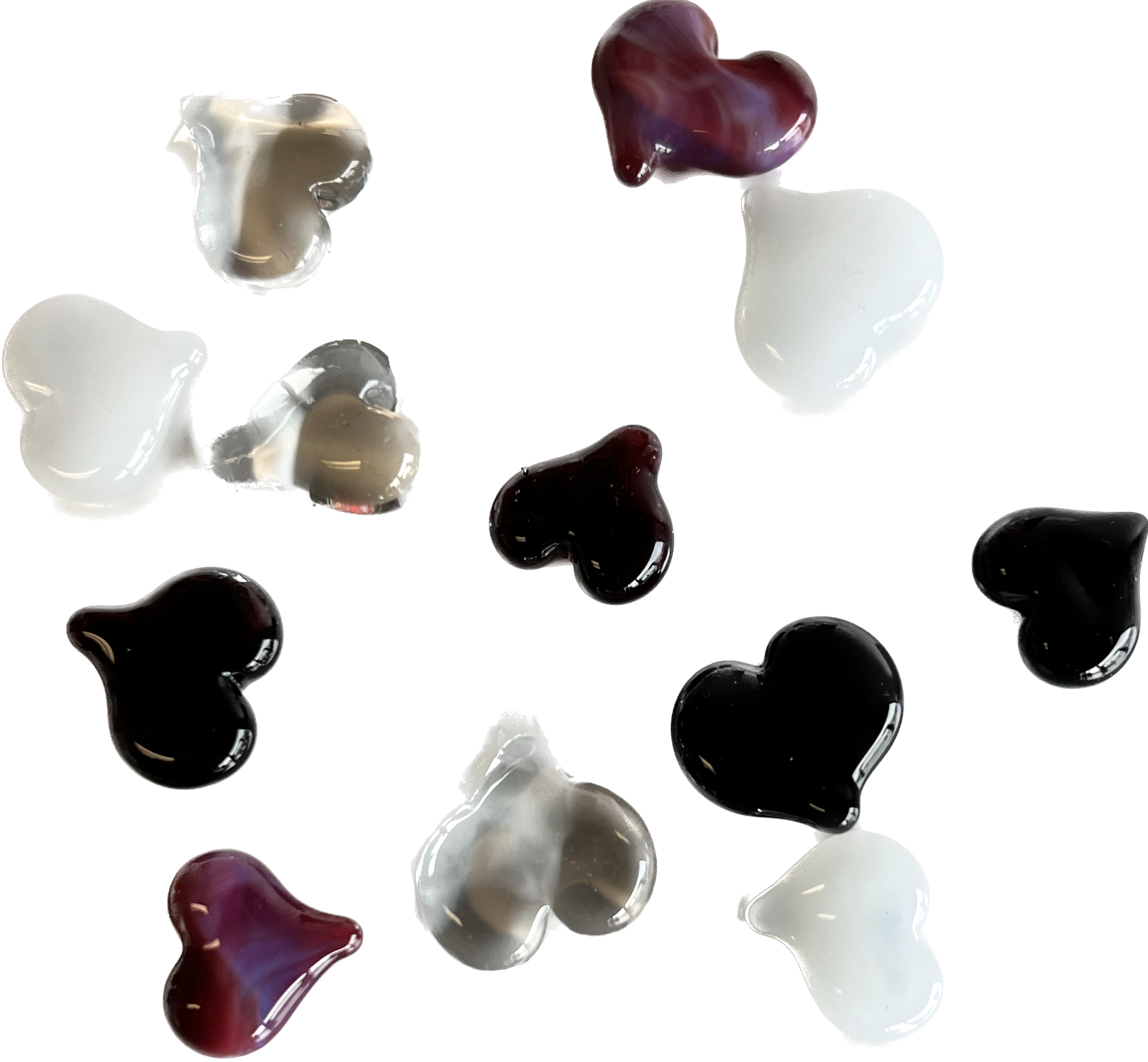 Leash Glass Pocket Hearts BC Smoke Shop