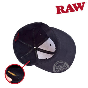 RAW BLACK ON BLACK FLEX FIT HAT