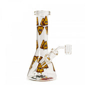 Red Eye Glass Pizza Party Dab Rig