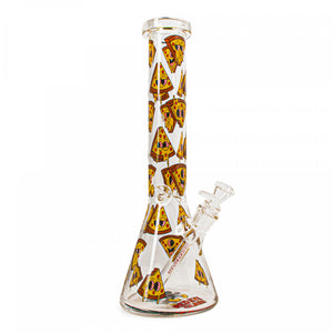 Red Eye Glass 15'' Pizza Party Bong