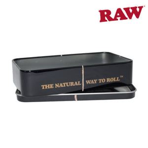 RAW Black Metal Tin Case