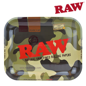 Raw Rolling Tray Camo