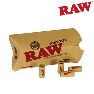Raw Wide Prerolled Unbleached Tips