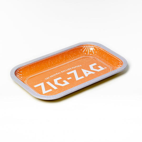 Zig-Zag Metal Rolling Tray - Small - Since 1879 (Orange)