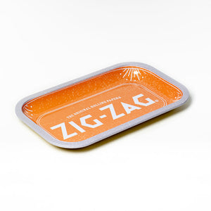 Zig-Zag Metal Rolling Tray - Small - Since 1879 (Orange)