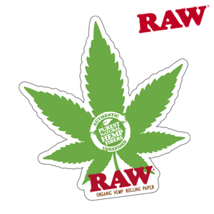 RAW Sticker Hemp Leaf