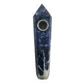Stoned Crystal Sodalite Pipe