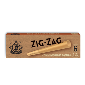 Pre-Rolled Cones - Zig-Zag Unbleached 1 1/4 Papers