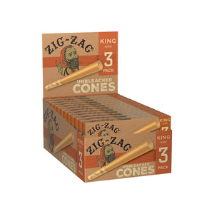 Zig Zag Unbleached Cones King Size