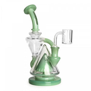 RED EYE GLASS 8.5" Three-Step Concentrate Recycler Mint Green 