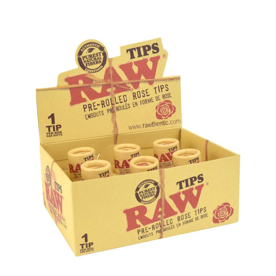 Filtres Pré-Roulés carton Rose tips - Raw