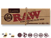 RAW Natural Connoisseur 1 1/4 w/Tips