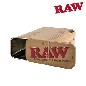 RAW Tin Case Large- Sliding Lid