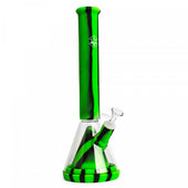 Lit Silicone 14'' Beaker Bong w/Glass Chamber